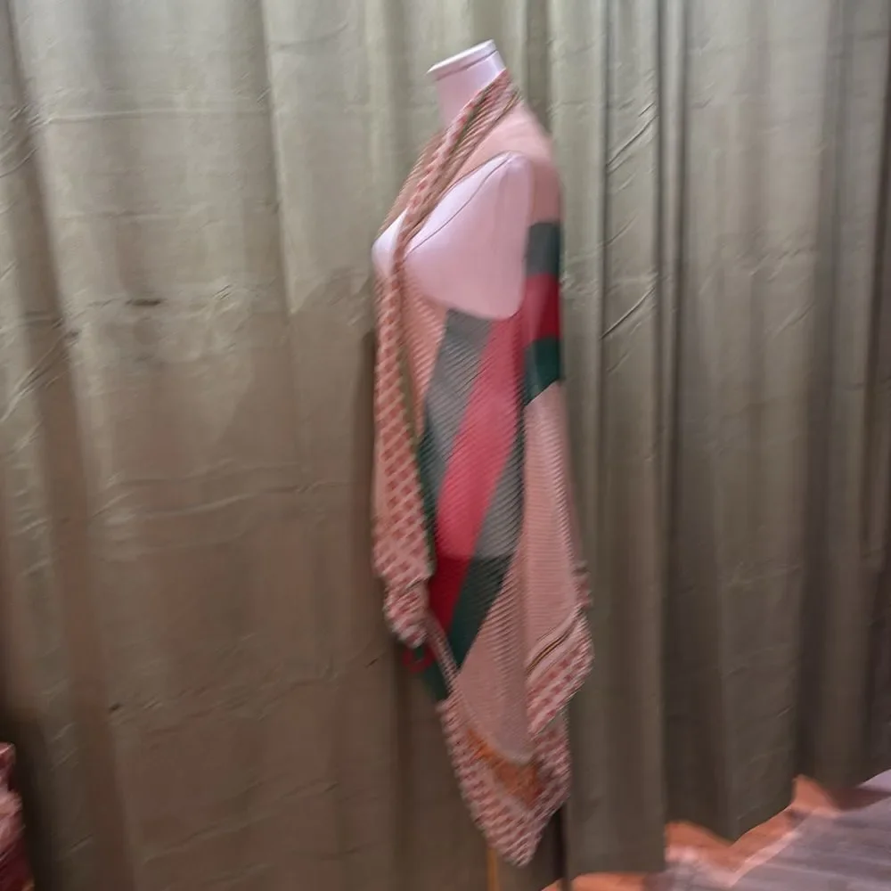 Gucci silk scarf vest